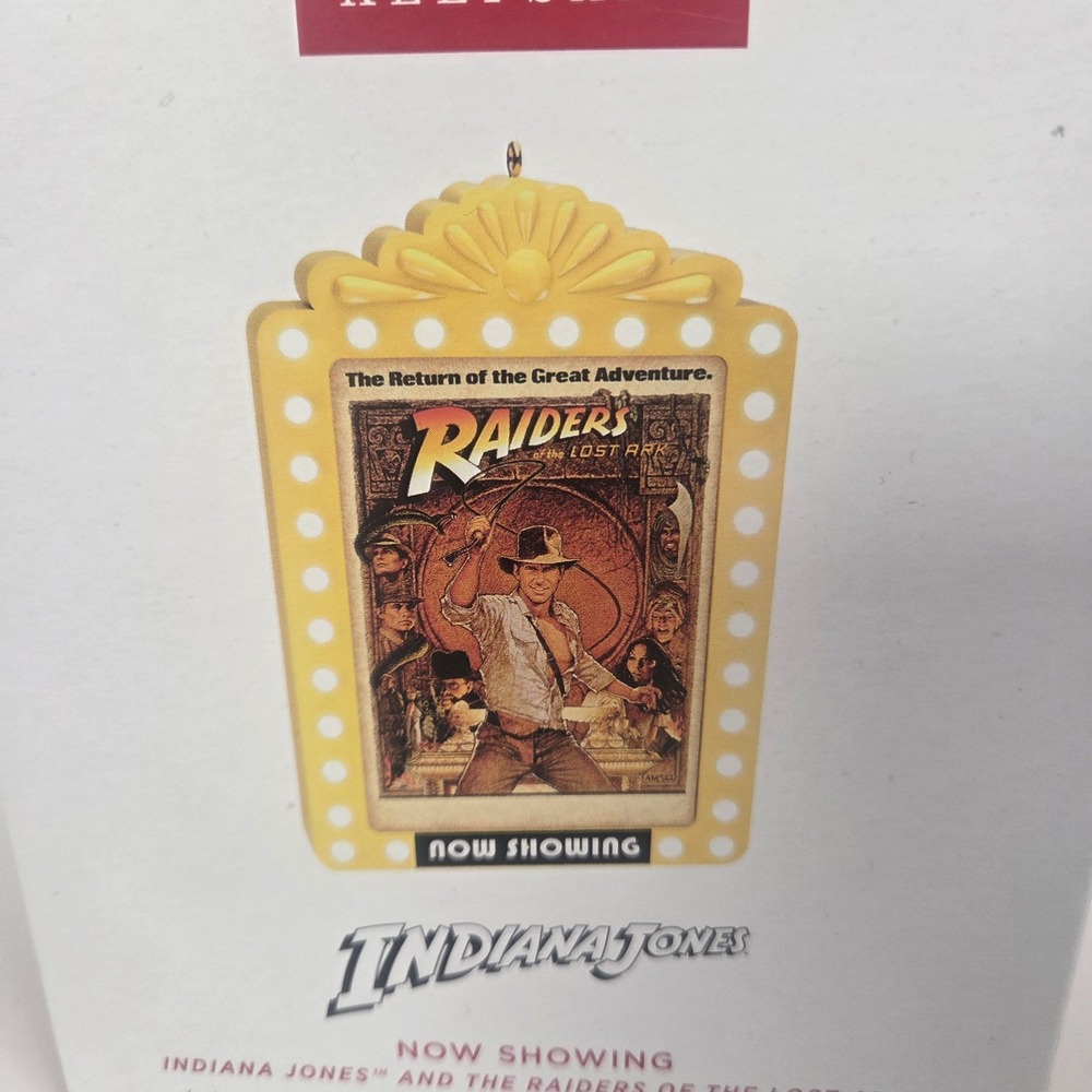 2025 Hallmark Indiana Jones Raiders Lost Ark Now Showing Magic Ornament QXI8935